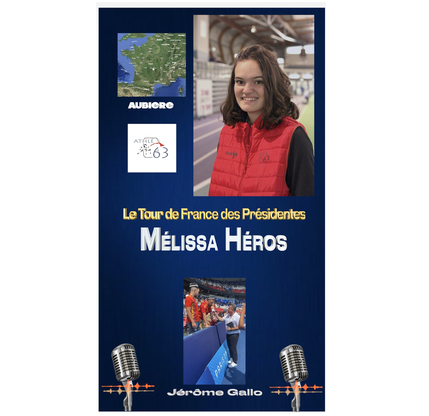 À 24 ans, Mélissa Héros incarne une nouvelle génération de dirigeant·es sportifs. Présidente du comité d’athlétisme du Puy-de-Dôme, elle allie engagement associatif, passion du sport et ambition pour la jeunesse. Découvrez son portrait inspirant dans le cadre du Tour de France des Présidentes.